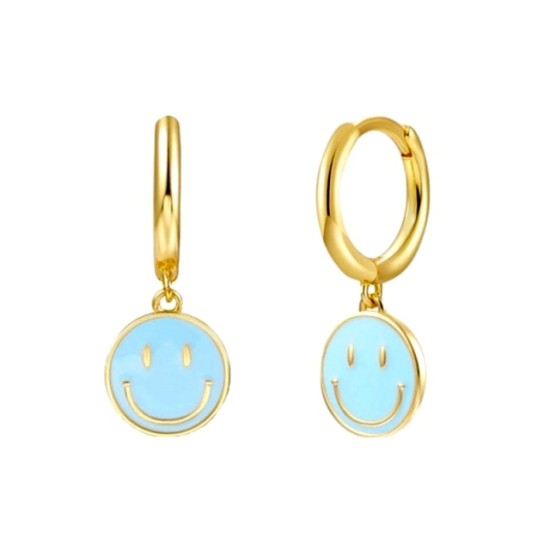 smiley face earrings