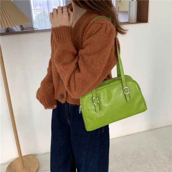 retro green handbag