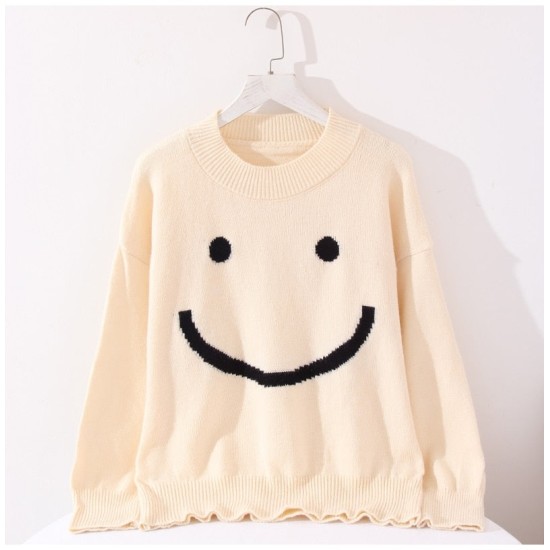 all smiles oversized sweater